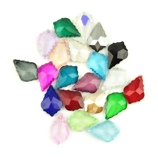 

38mm/50mm colorful shape crystal chandelier prisms lamp door pendant crystals for crystal garland