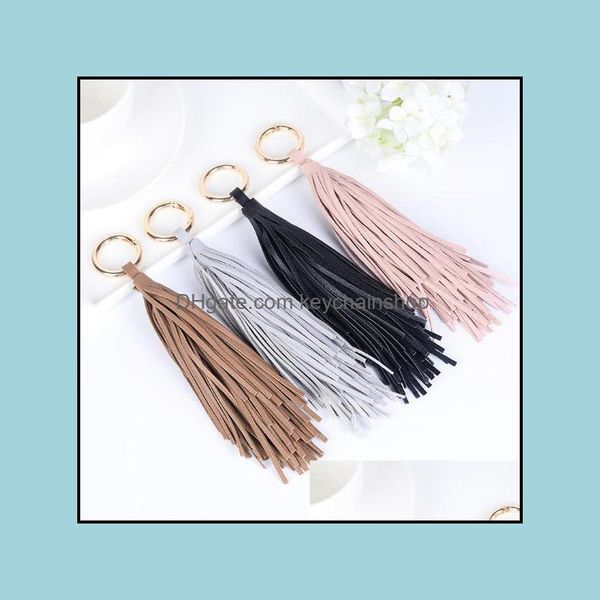 

keychains fashion accessories fringed ring keychain car ornaments female bag hanging small gift pendant you deserve it drop delivery 2021 bi, Silver