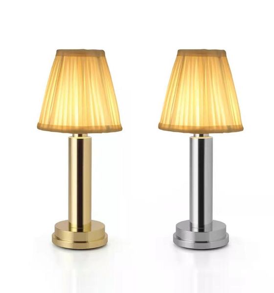 

table lamps fabric lamp rechargeable wireless cloth lampshade atmosphere lighting bar el bedroom bedside night light for room