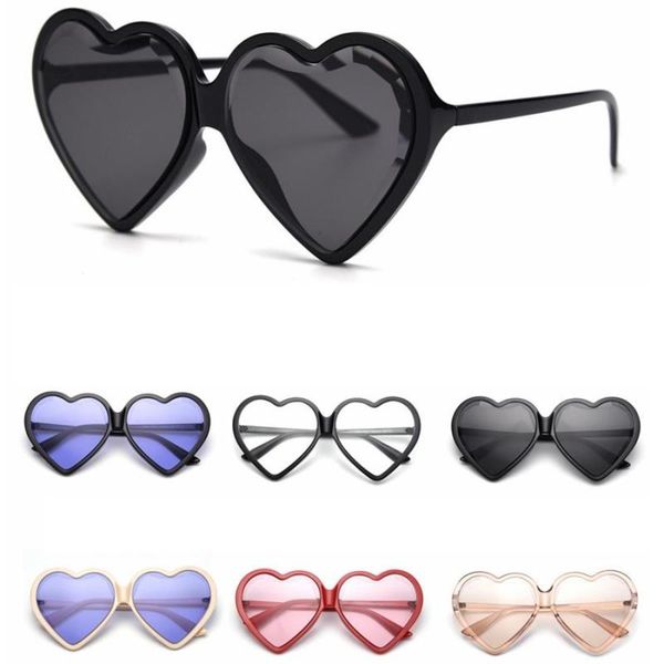 

lady eyeglasses sunglasses fashion popular love lens eyewear uv tta1191-14 beach heart summer women protection frame luxury love ncxut wjua, White;black