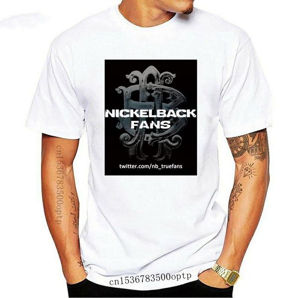 

men's t-shirts nickelback men black t shirt metal band tee grunge rock, White;black