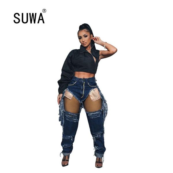 

women's pants & capris woman jeans high waist clothes wide leg denim clothing blue streetwear vintage quality 2021 fashion harajuku str, Black;white