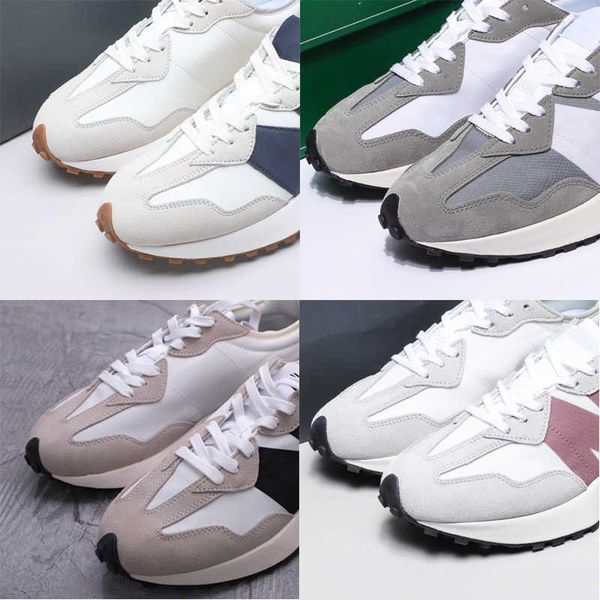 

putian nb327 yuanzu grey white sea salt milk tea daddy sho thick bottom leisure men's and women's sports