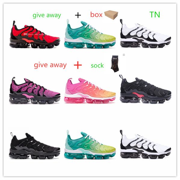 

2021 selling mens woman shoe tn plus running shoes pink sea bleached coral pure triple black white red lemon lime bumblebee voltage purple m