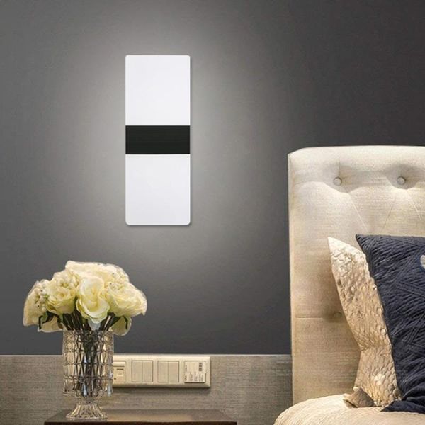 

modern led wall light 220v 4w acrylic rectangular bedside lamp stair lights for bedroom living room stairs decorative atmosphere