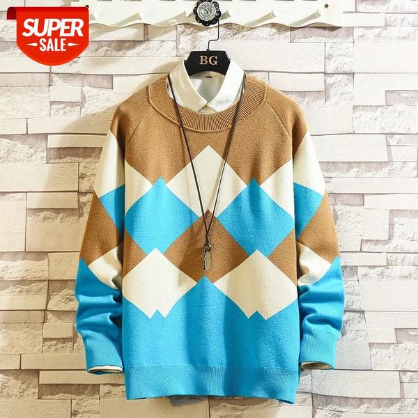 

christmas knitted long sleeves men's sweaters winter clothes 2020 japanese style casual standard designer oversize pullovers #6d6m, White;black