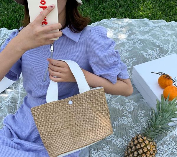 

totes cute bag 2021 summer net celebrity all-match handbag female seaside beach vacation woven straw
