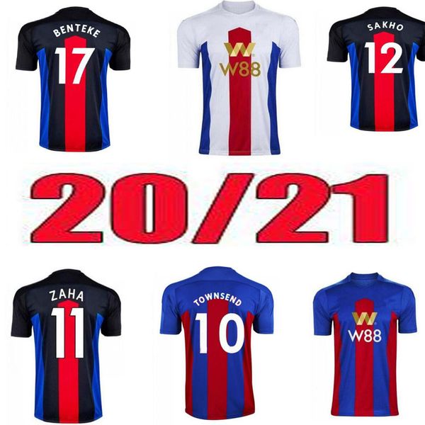 

2020 2021 palace soccer 11 wilfried zaha jersey 20 214 luka milivojevic 18 james mcarthur 3 patrick van aanholt gary cahill football shirt, Black;yellow