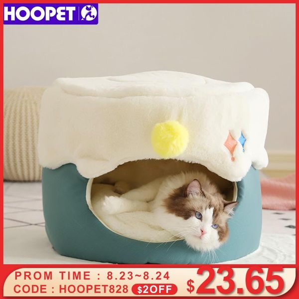 

cat beds & furniture hoopet style double use bed winter sleeping house for cats small dog nest comfortable basket fully enclosed