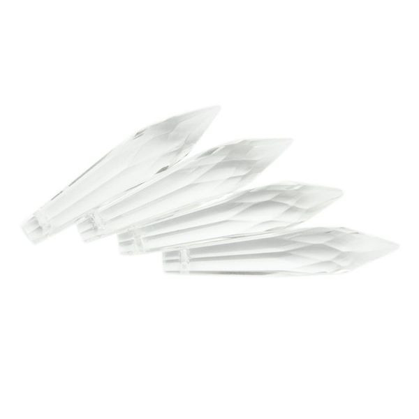 

10pcs 50mm crystal prism multi-sided icicle drip pendant pendant lamp accessories