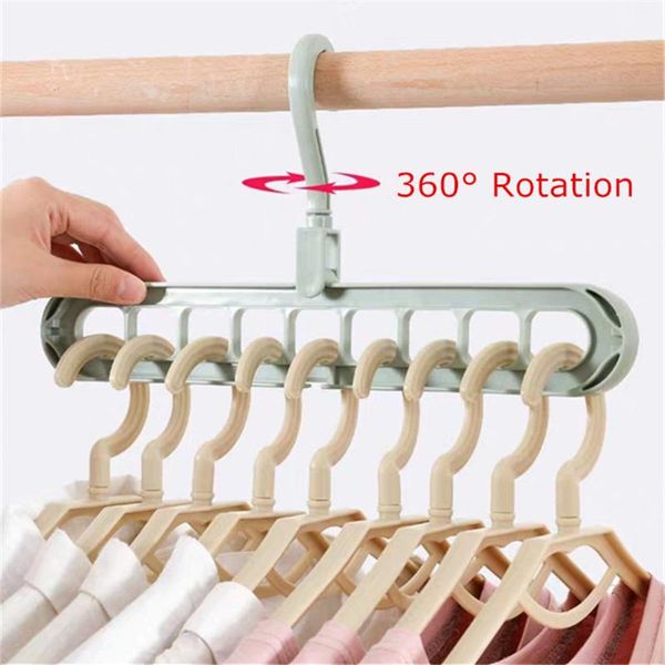 

hangers & racks space saving clothes multifunctional smart closet organizer premium wardrobe clothing cascading hanger 9 slots