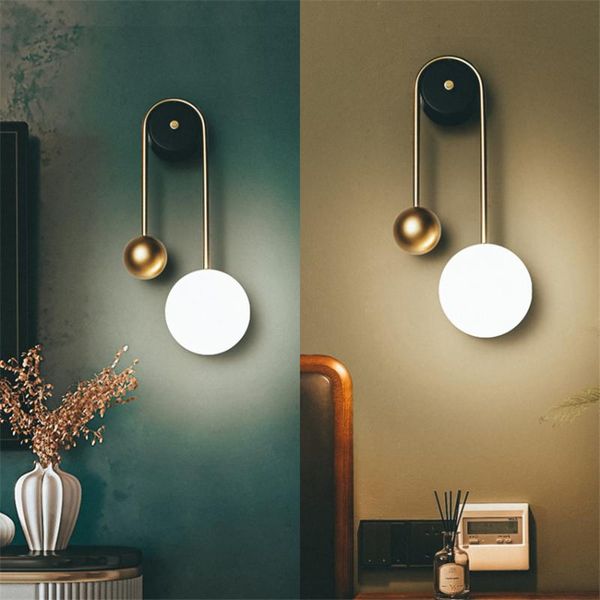

wall lamp pendulum shaped hanging lamps led bedroom bedside living room nordic study aisle sconces lights lighting fixtures