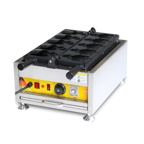 

non-stick electric 6pcs open mouth fish waffle making machines ice cream filling taiyaki grill maker prices bread makers