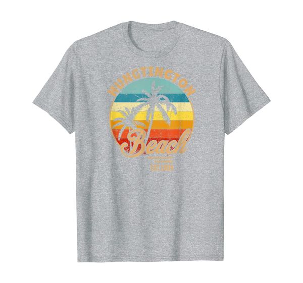 

huntington beach orange county california design for surfers t-shirt, White;black