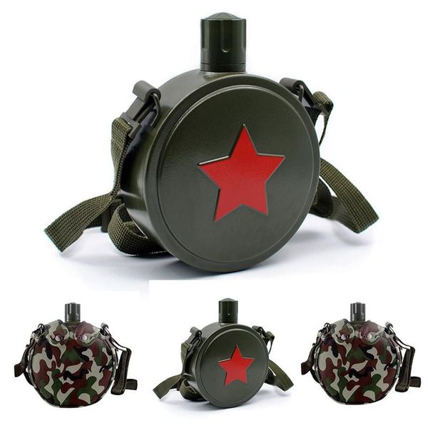 

water bottle stainless steel hip flask camouflage kettle outdoor flagon camping