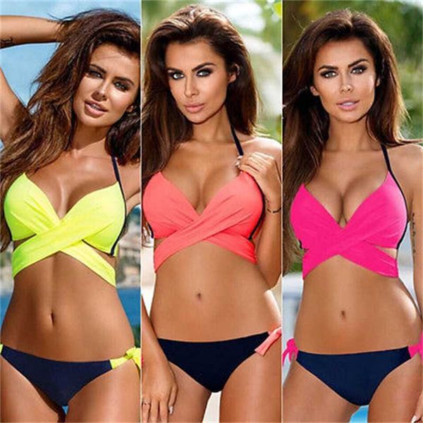 

bikini summer 2pcs set swimsuit women beachwear swimwear push up monokini bra bow bathing s-xxxl, White;black