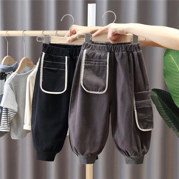 

trousers children's pants boys' foreign style spring and autumn korean sports, Blue