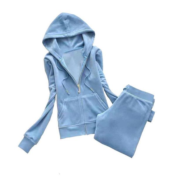 

women's jumpsuits & rompers women's brand velvet fabric tracksuit pant suits velour suit women track hoodies and pants black r2y9, Black;white