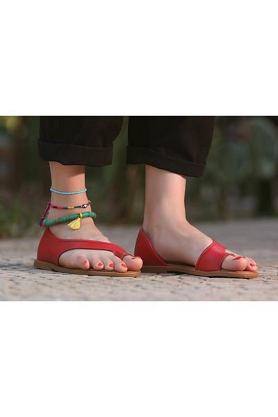 

slippers women's red thong, Black