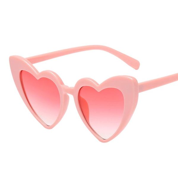 

sunglasses women love heart female vintage cat eye christmas gift black pink red shape for woman uv00, White;black