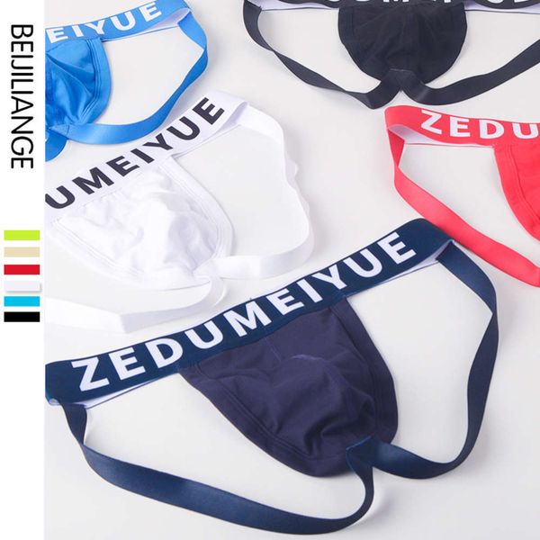 

men's underwear cotton thong fashion low waist double d, Black;white