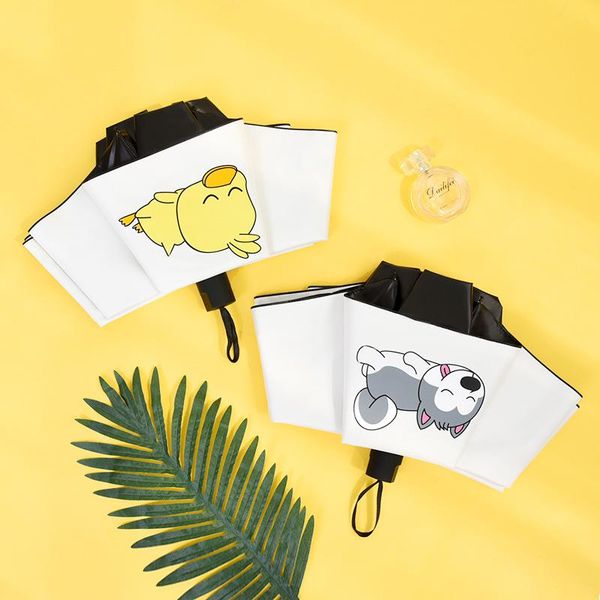 

umbrellas creative umbrella sun anti-uv rain and dual-use folding