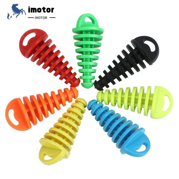 

motorcycle exhaust system 1pc pipe plug tailpipe rubber muffler wash protect pit dirt bike motocross protector accessories