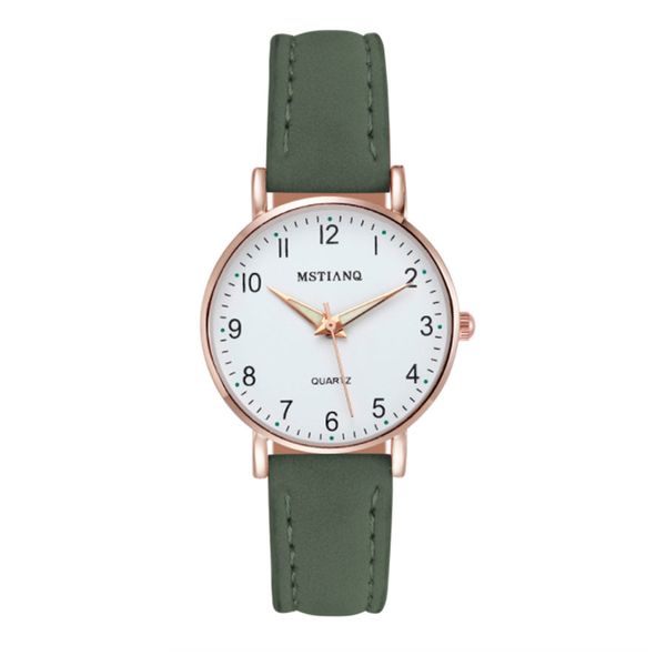 2021 women watches fashion casual leather belt simple watches ladies small dial quartz 30mm, Slivery;brown