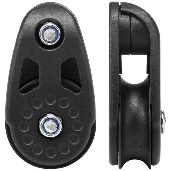 

rafts/inflatable boats kayak pulley kit,heavy duty slide rail anchor trolley kit blocks sheave for canoe boat - 2 pack
