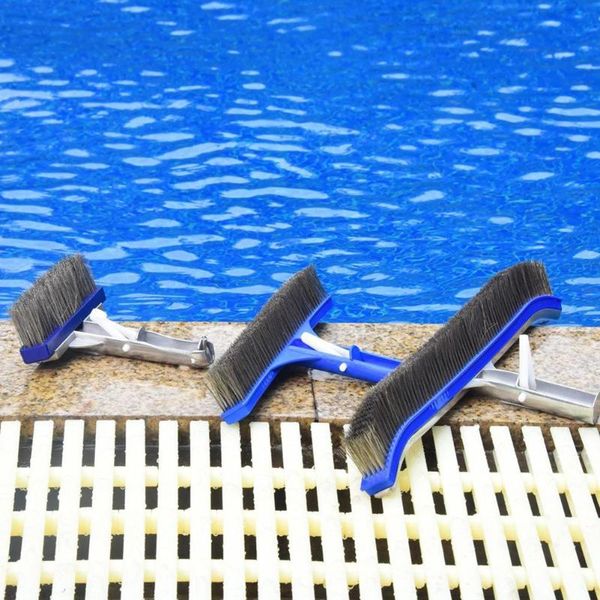 

pool & accessories 5inch heavy duty wire brush swimming cleaner aluminium handle and stainless steel bristles cleaning products