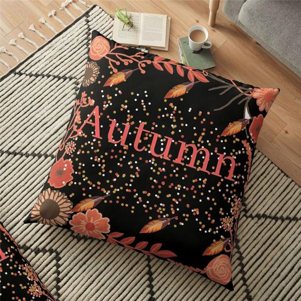 

cushion/decorative pillow funny orange autumn all printed cushion cover interesting halloween 45*45cm throw case decorative for home