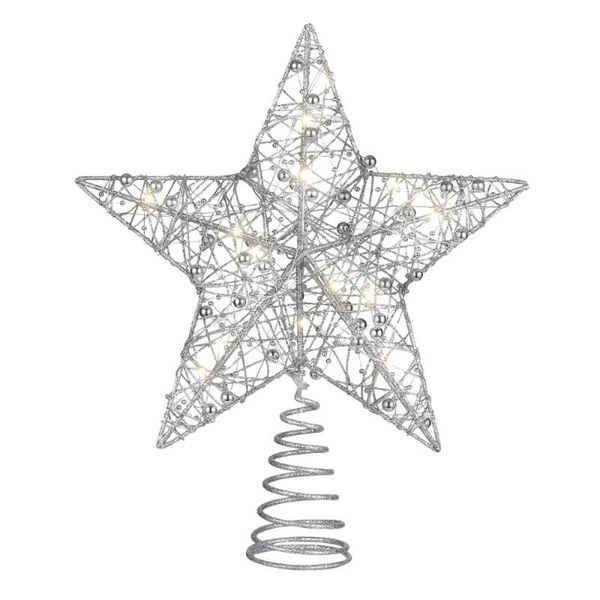 

christmas decorations stobok 25 x 30cm tree er star glitter powder treelight party decoration (silver)
