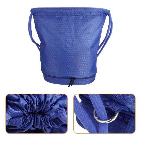 

life vest & buoy 1pc drawstring backpack packsack waterproof dry wet separated swimming