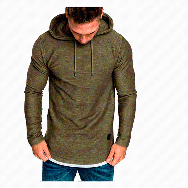 

men's hoodies & sweatshirts 2021 casual fashion autumn sports camouflage comfortable plus size, Black