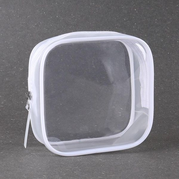

cosmetic bags & cases 2021 transparent pvc makeup bag clear travel case portable zipper toiletry pouch waterproof wash kits