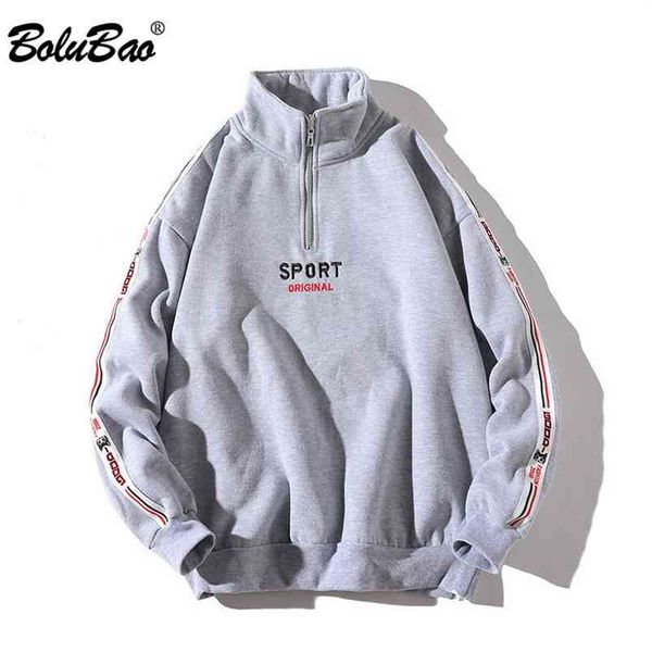 

bolubao fashion brand hoodies sweatshirt men spring autumn men's streetwear hoodie long sleeve zipper hip hop hoody male 210728, Black