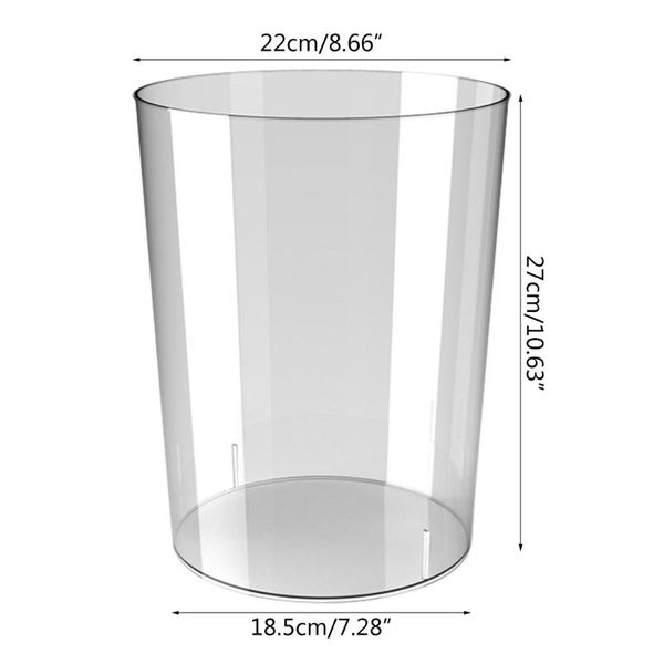 

waste bins yysd minimalist clear household trash can home bucket garbage bin el living room office wastebasket recycling