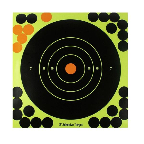 

gift wrap 10x adhesive targets 8" splatter glow s gun and paper target