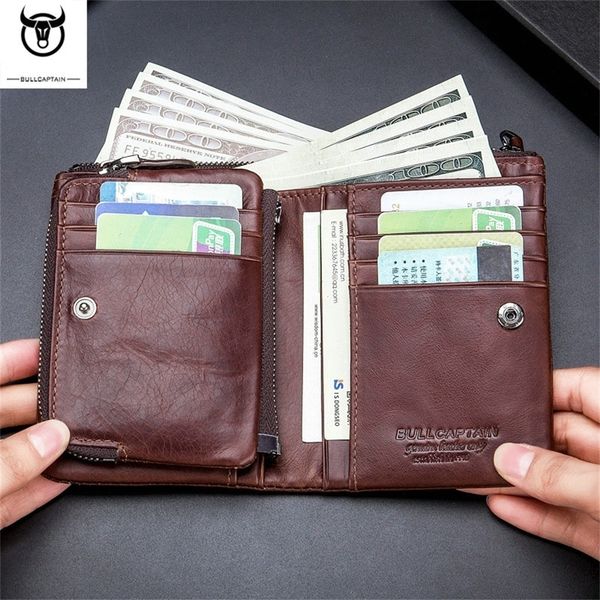 

bullcap - leather men's wallet, card holder, zipper, wallet