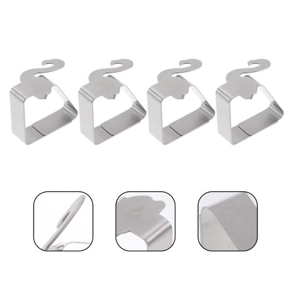 

clothing & wardrobe storage 4pcs stainless steel tablecloth clip creative holder adjustable