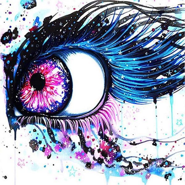 

paintings 5d diy diamond painting full square round drill colored eyes embroidery cross stitch 3d decor