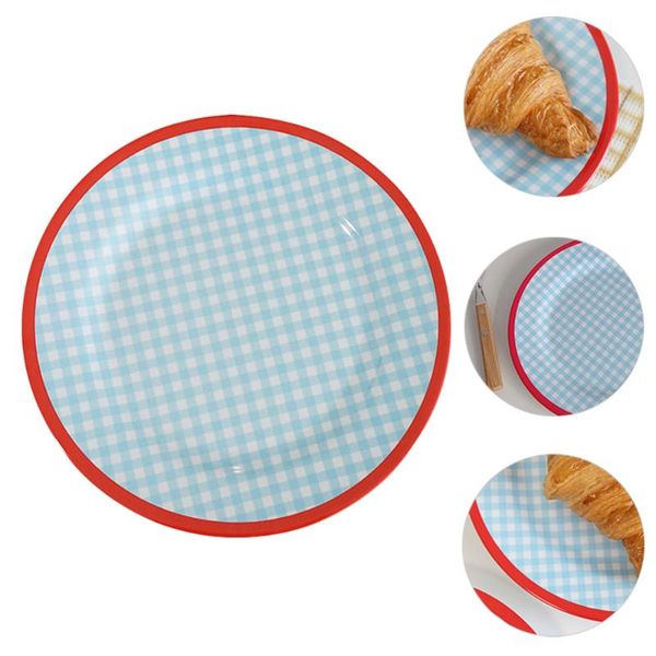

dishes & plates 1pc round shaped storage plate decorative for home