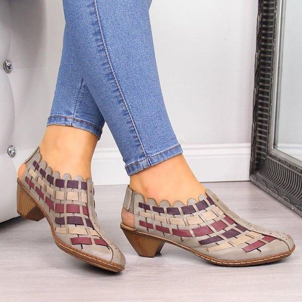 

sandals spring new pointed shoes braided sets of feet color matching women's shoes fashionable and versatile personality hot, Black