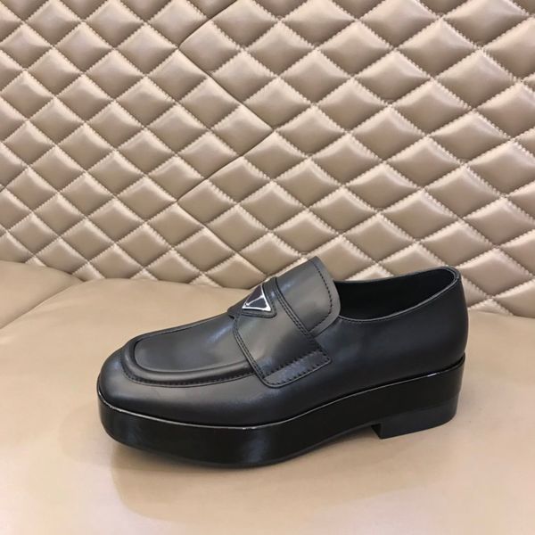 

2021mensshoes boys shoe luxury designer beautiful platform size casual sneakers shoes leather solid colors dress a80, Black