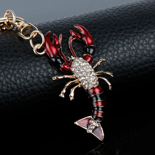 

Fashion Scorpion Cute Pendant Crystal Charm Keyring Keychain Party Wedding Birthday Creative Gift For Women Purse Car Key