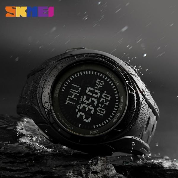 

wristwatches skmei outdoor sport men watch fashion casual digital 50m water resistant world time relogio masculino montres 1314, Slivery;brown