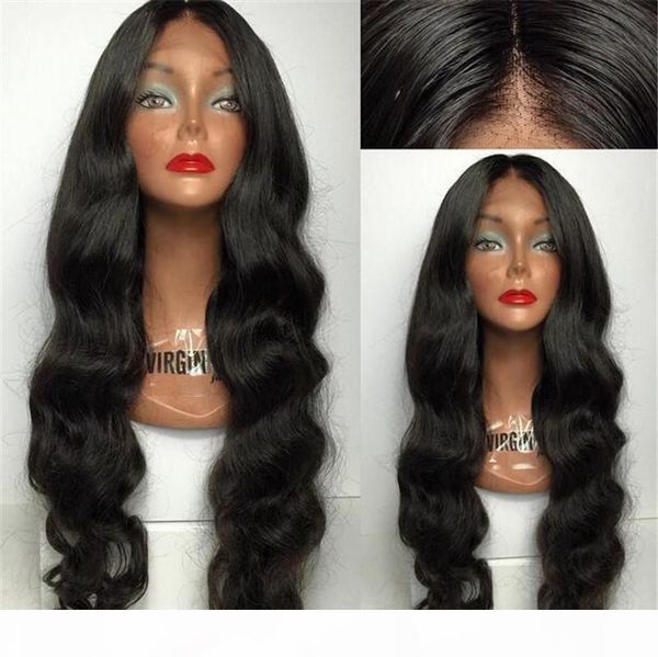 

100% virgin human hair full lace wigs 7a brazilian peruvian malaysian indian cambodian body wave glueless lace front wigs for black women, Black;brown