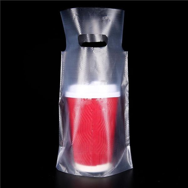 

storage bags clear plastic beverage milk coffee drink take out packed single cup bottle portable package juice paper bag