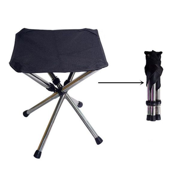 

retractable folding stool portable collapsible fishing chair stool light weight easy carry foldable for camping hiking bbq