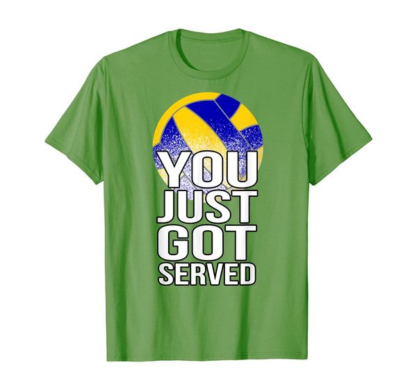 

gifts for volleyball players you just got served tshirt apa, White;black